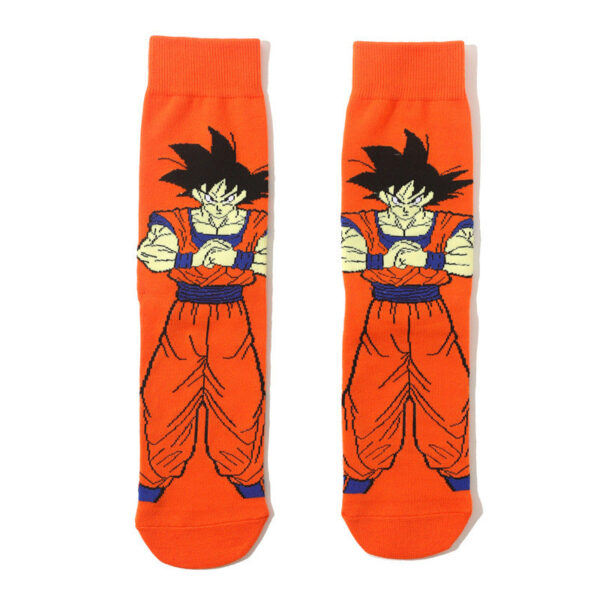 Men'S Dragon Ball Cotton Long Tube Tide Socks Four Seasons Medium Tube Women'S Animation Animation Men'S Socks-5Prs - Image 6