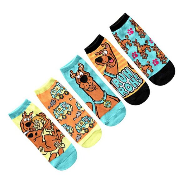 Men'S Four Seasons Popular Scooby Doo Tide Socks Wholesale Socks Cartoon Cotton Women'S Cotton Socks Boat Socks-5Prs - Image 4
