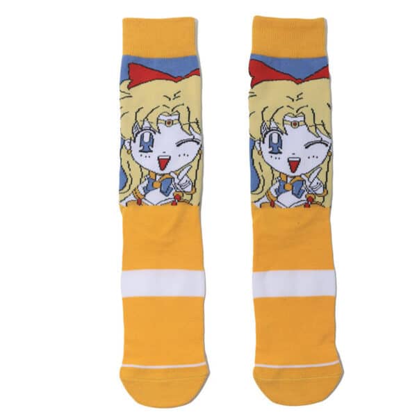 Female Casual Cotton Medium Tube Sailor Moon Anime Manga Day Man Women'S Socks-5Prs - Image 10