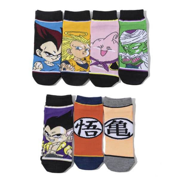 Wholesale Men'S Short Cartoon Animation Cotton Female Comic Boat Socks Personalized Animation Short Sock-5Prs
