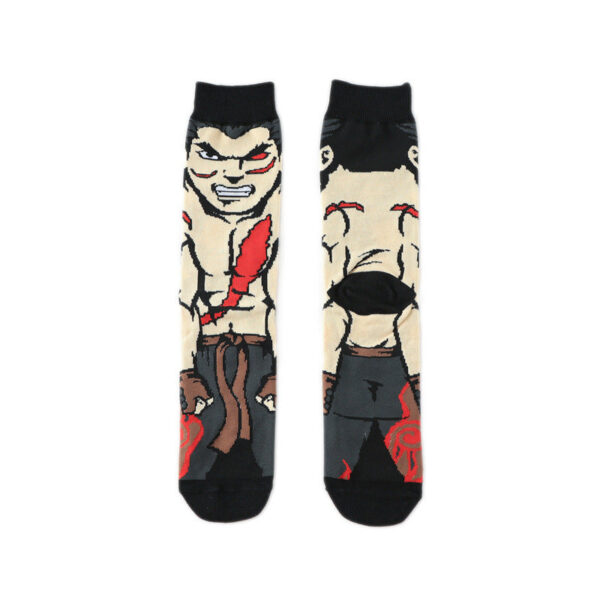 New Male Clown Medium Tube Cartoon Men'S Socks Female Animation Socks Personalized Trend Skateboard Socks-5Prs - Image 12