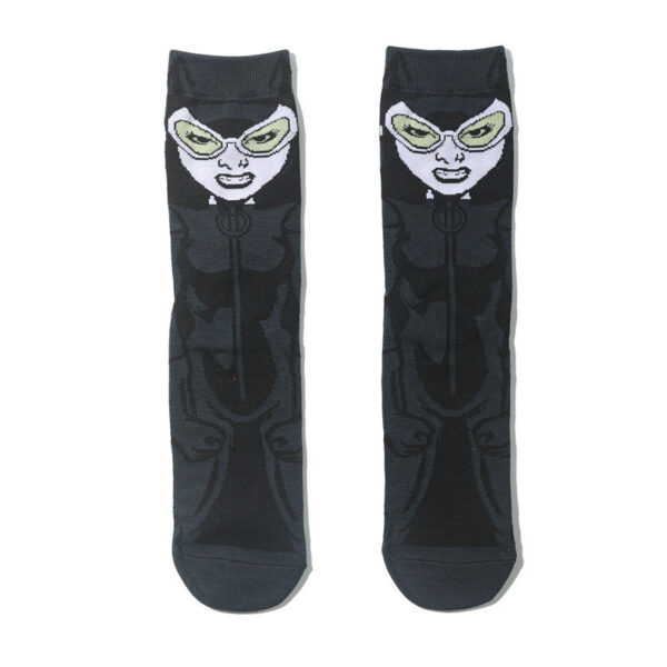 Cotton Men'S Medium Tube Cartoon Sock Anime Women'S Movie Socks Daredevil Socks Long Tube Tide Socks-5Prs - Image 9