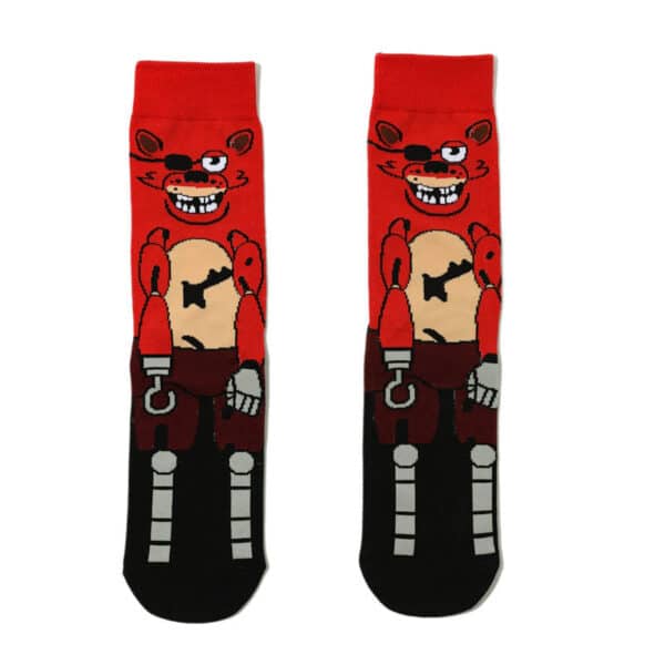Male Cartoon Animation Cotton Socks Sports Female Robot Dog Casual Medium Tube Men'S Socks Comic Socks-5Prs - Image 7