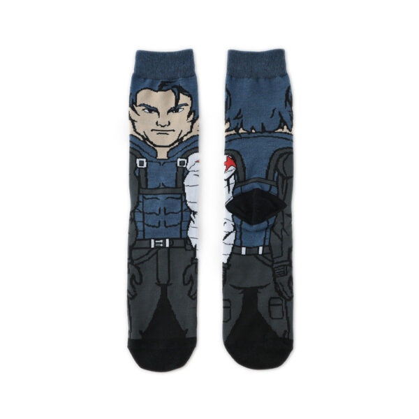 New Male Clown Medium Tube Cartoon Men'S Socks Female Animation Socks Personalized Trend Skateboard Socks-5Prs - Image 10