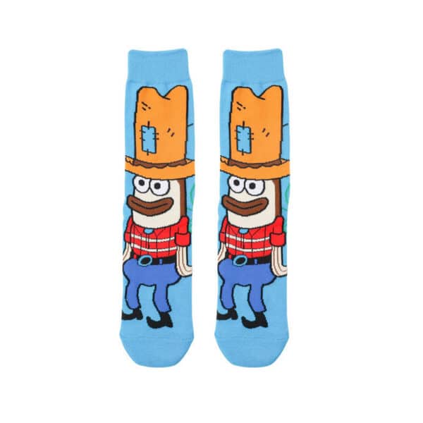 Tide Socks Cotton Cute Animation Socks Cartoon Men'S Flower Socks Medium Tube Socks Women'S Stockings-5Prs - Image 9