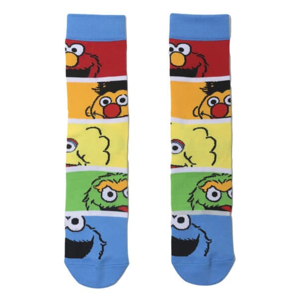 Wholesale Men'S Cartoon Socks Cotton Medium Tube Tide Socks Sesame Street Cute Women Ins Socks-5Prs - Image 8