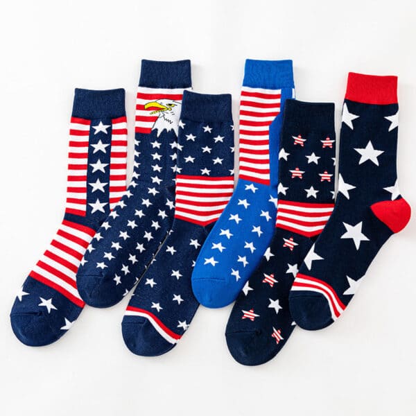 Men'S Socks Large Size Stockings Large Cotton Socks Large Medium Tube Sports Socks-5Prs - Image 5