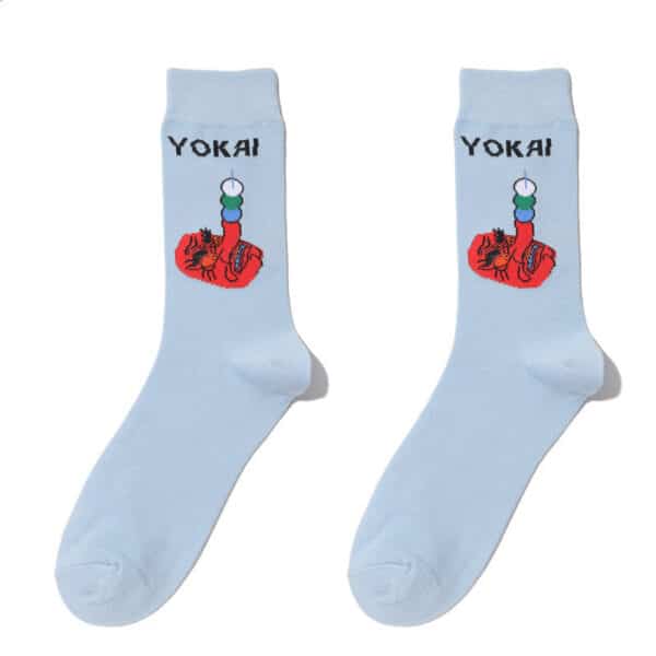 Male Japanese Monster Animation Socks Female Cotton Monster Story Sock Cartoon Personality Trend Boat Socks-5Prs - Image 19