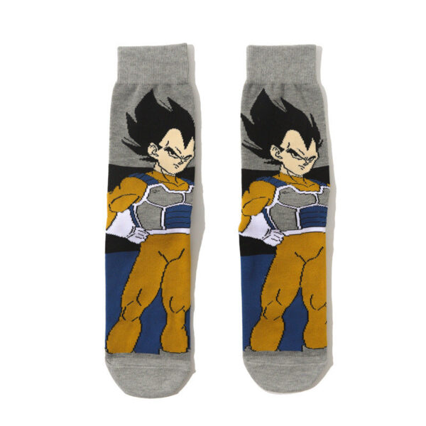Men'S Dragon Ball Cotton Long Tube Tide Socks Four Seasons Medium Tube Women'S Animation Animation Men'S Socks-5Prs - Image 8