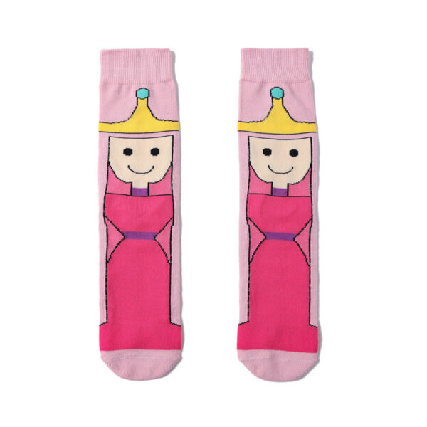 Cotton Men'S Large Size Four-Season Socks Casual Cartoon Trendy Socks Men'S Socks Women'S Ins Socks-5Prs - Image 11