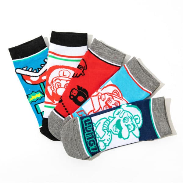 Wholesale Women'S Cotton Men'S Short Mary Boat Socks Animation Men'S Cartoon Sock Personalized Animation Socks-5Prs - Image 3