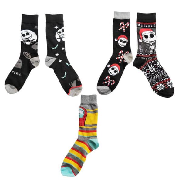 Men'S Wholesale Cotton Socks Large Size Cotton Animation Four Seasons Manufacturers Casual Halloween Beautiful Women Socks-5Prs - Image 3