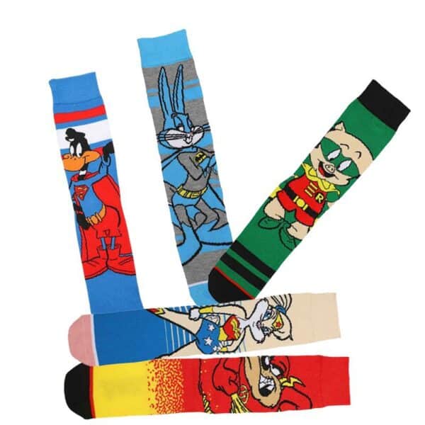 Men'S Tide Socks Animation Cartoon Cotton Bugs Bunny Socks Women'S Medium Tube Casual Four Seasons Medium Tube-5Prs - Image 4