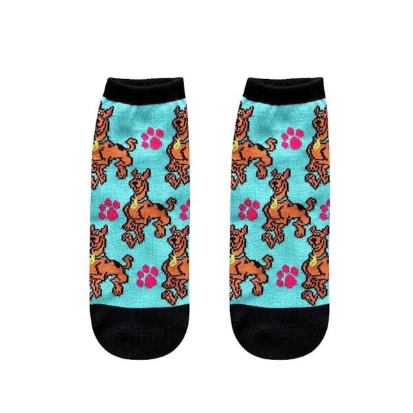 Men'S Four Seasons Popular Scooby Doo Tide Socks Wholesale Socks Cartoon Cotton Women'S Cotton Socks Boat Socks-5Prs - Image 10