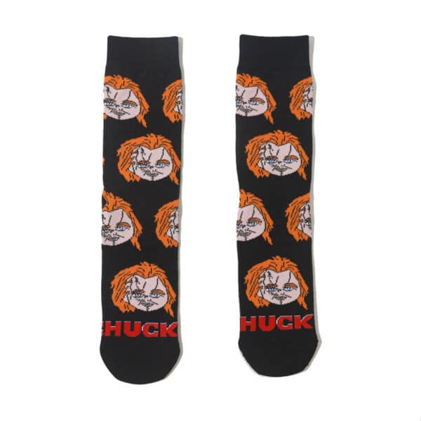 Male Parasite Cartoon Tide Socks Women'S Medium Tube Men'S Sponge Socks Long Tube Cotton Animation Socks-5Prs - Image 6