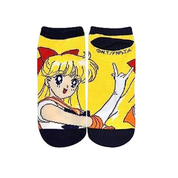 Four Seasons Sailor Moon Tide Socks Short Socks Cotton Cute Ladies Cotton Socks Boat Socks-5Prs - Image 6