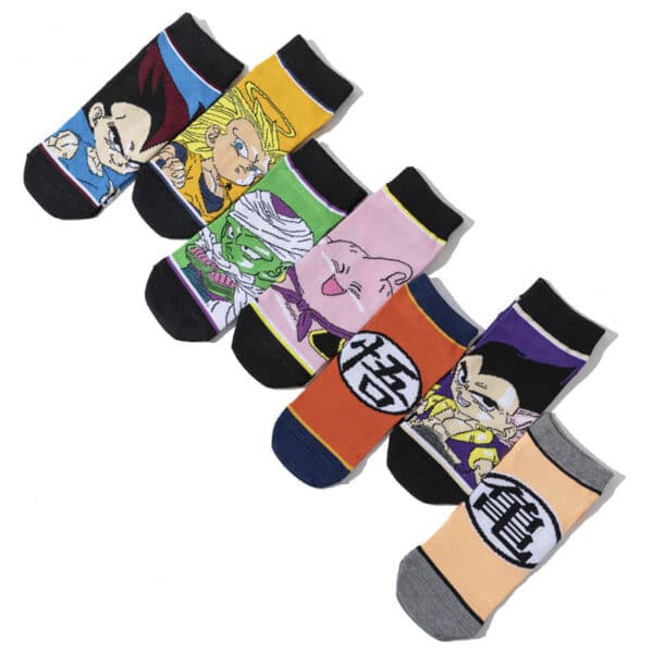 Wholesale Men'S Short Cartoon Animation Cotton Female Comic Boat Socks Personalized Animation Short Sock-5Prs - Image 2