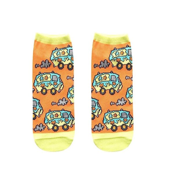 Men'S Four Seasons Popular Scooby Doo Tide Socks Wholesale Socks Cartoon Cotton Women'S Cotton Socks Boat Socks-5Prs - Image 7