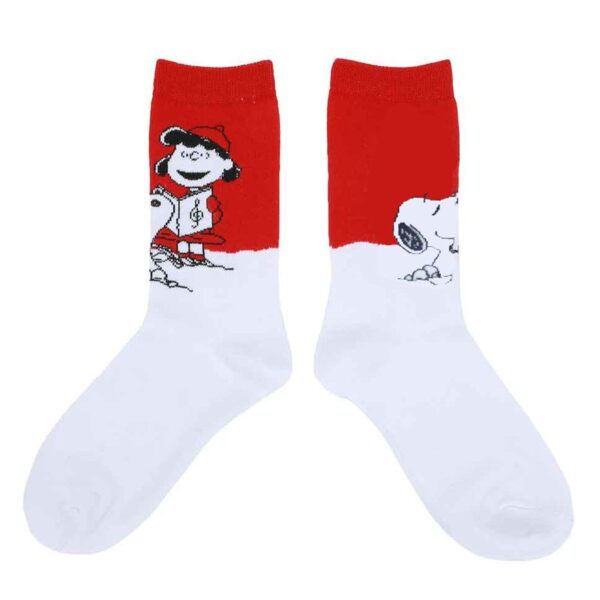 Cotton Christmas Anime Trendy Socks Men'S Socks Snoopy Women'S Mid-Tube Cotton Sleigh Gift Socks-5Prs - Image 10
