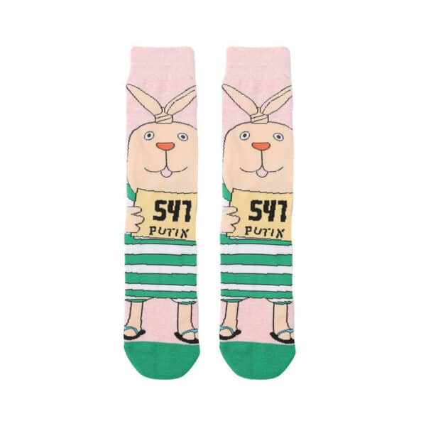 Tide Socks Cotton Cute Animation Socks Cartoon Men'S Flower Socks Medium Tube Socks Women'S Stockings-5Prs - Image 6