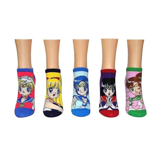 Four Seasons Sailor Moon Tide Socks Short Socks Cotton Cute Ladies Cotton Socks Boat Socks-5Prs - Image 5