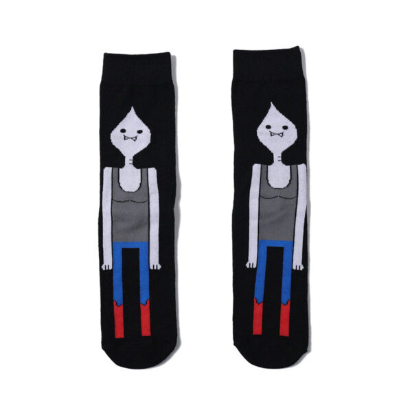 Cotton Men'S Large Size Four-Season Socks Casual Cartoon Trendy Socks Men'S Socks Women'S Ins Socks-5Prs - Image 10