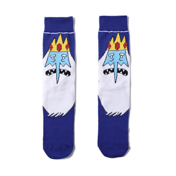 Cotton Men'S Large Size Four-Season Socks Casual Cartoon Trendy Socks Men'S Socks Women'S Ins Socks-5Prs - Image 9