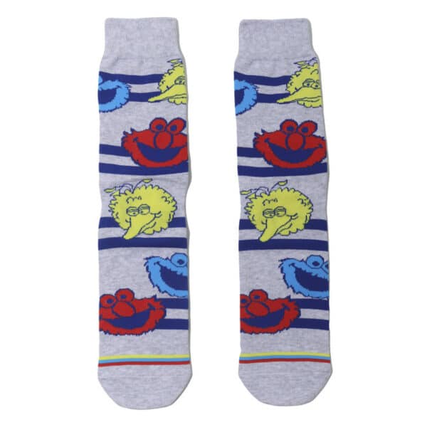Wholesale Men'S Cartoon Socks Cotton Medium Tube Tide Socks Sesame Street Cute Women Ins Socks-5Prs - Image 9