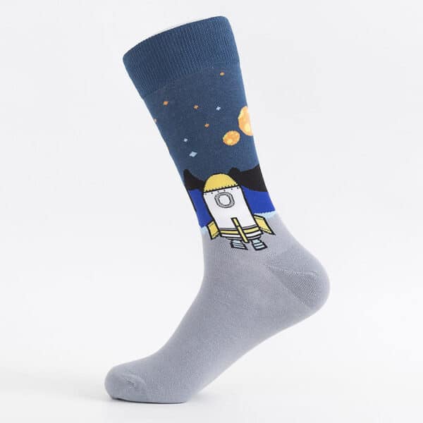Men'S Socks Large Size Stockings Large Cotton Socks Large Medium Tube Sports Socks-5Prs - Image 13