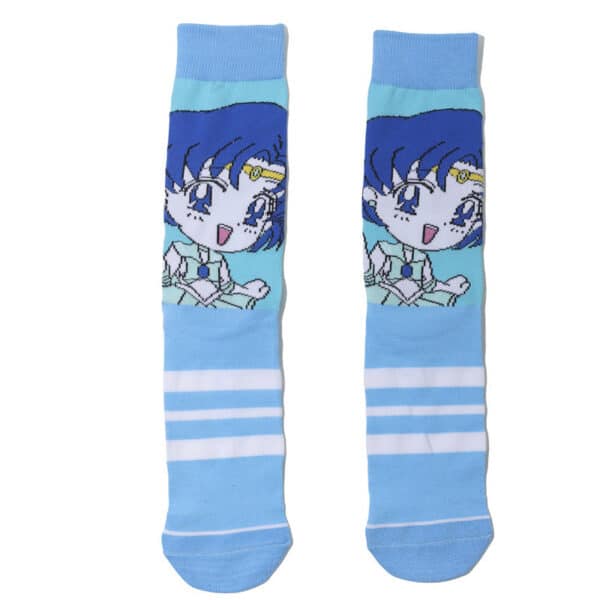 Female Casual Cotton Medium Tube Sailor Moon Anime Manga Day Man Women'S Socks-5Prs - Image 8