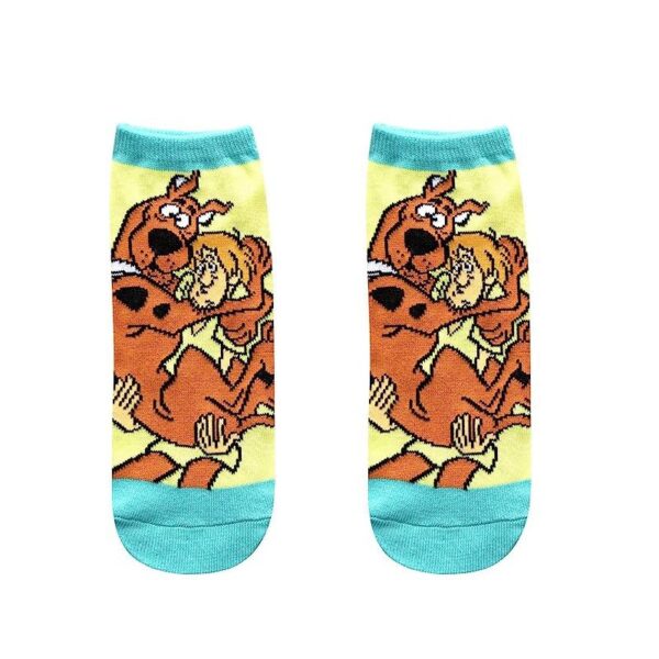Men'S Four Seasons Popular Scooby Doo Tide Socks Wholesale Socks Cartoon Cotton Women'S Cotton Socks Boat Socks-5Prs - Image 6