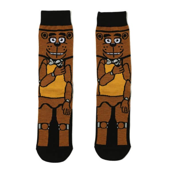 Male Cartoon Animation Cotton Socks Sports Female Robot Dog Casual Medium Tube Men'S Socks Comic Socks-5Prs - Image 8