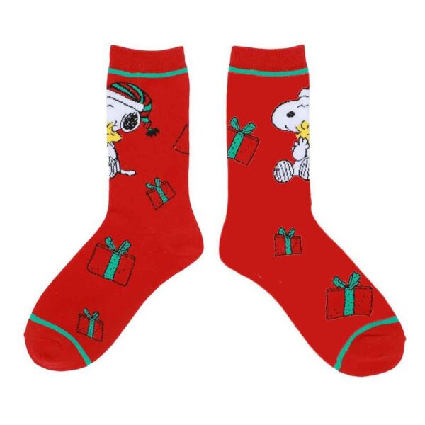 Cotton Christmas Anime Trendy Socks Men'S Socks Snoopy Women'S Mid-Tube Cotton Sleigh Gift Socks-5Prs - Image 6