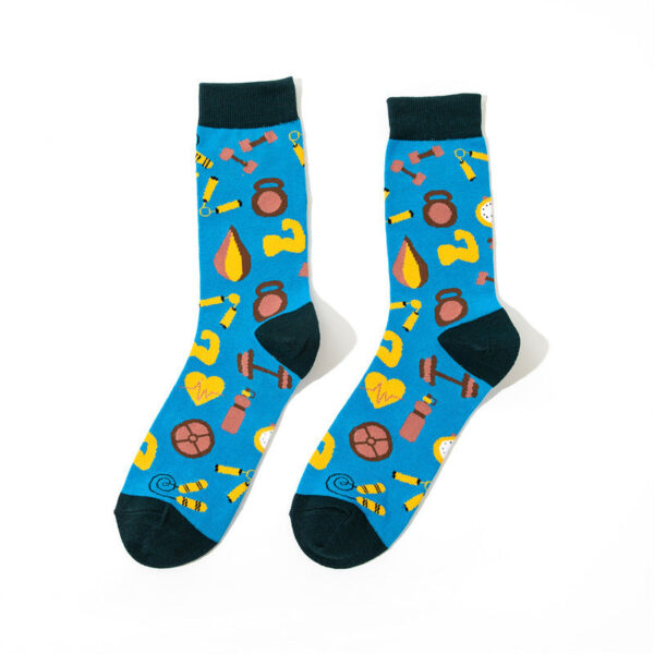 Male Medium Tube Personality Pattern Men'S Animation Women'S Wholesale Socks Long Tube Comic Film Socks-5Prs - Image 12