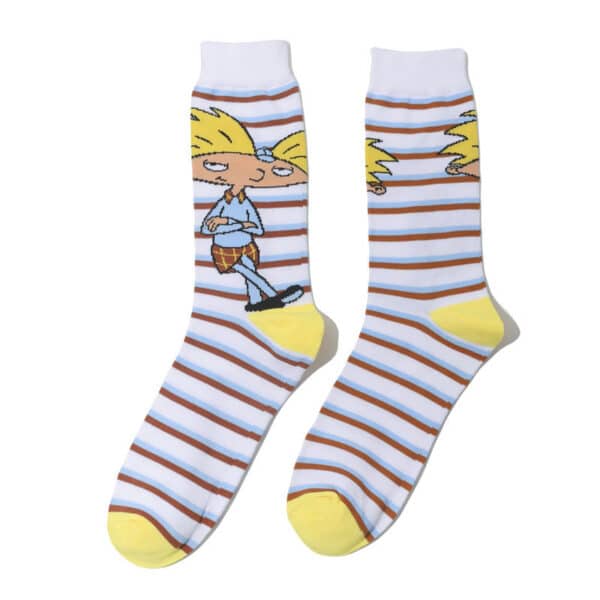 Male Personality Medium Tube Cotton Sponge Cartoon Crab Boss Female Cartoon Long Tube Animation Men'S Socks-5Prs - Image 11