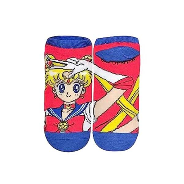 Four Seasons Sailor Moon Tide Socks Short Socks Cotton Cute Ladies Cotton Socks Boat Socks-5Prs - Image 7