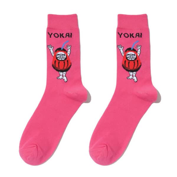 Male Japanese Monster Animation Socks Female Cotton Monster Story Sock Cartoon Personality Trend Boat Socks-5Prs - Image 17