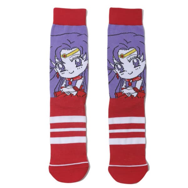 Female Casual Cotton Medium Tube Sailor Moon Anime Manga Day Man Women'S Socks-5Prs - Image 7