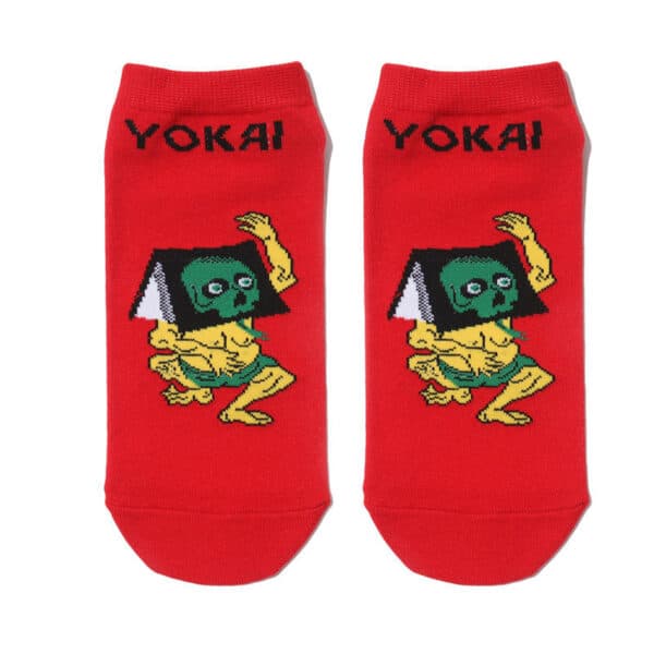 Male Japanese Monster Animation Socks Female Cotton Monster Story Sock Cartoon Personality Trend Boat Socks-5Prs - Image 7