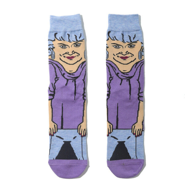 Cotton Men'S Medium Tube Cartoon Sock Anime Women'S Movie Socks Daredevil Socks Long Tube Tide Socks-5Prs - Image 10