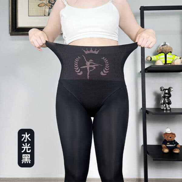 Large Size High Waist Water Light Socks Tall Extended Bare Leg Artifact Female Outer Wear Autumn And Winter Velvet Thickened Nude Pantyhose - Image 12