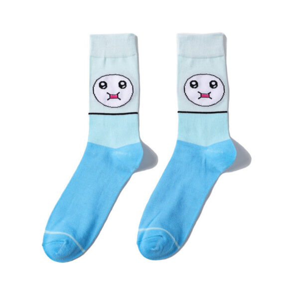 Cotton Men'S Large Size Four-Season Socks Casual Cartoon Trendy Socks Men'S Socks Women'S Ins Socks-5Prs - Image 7