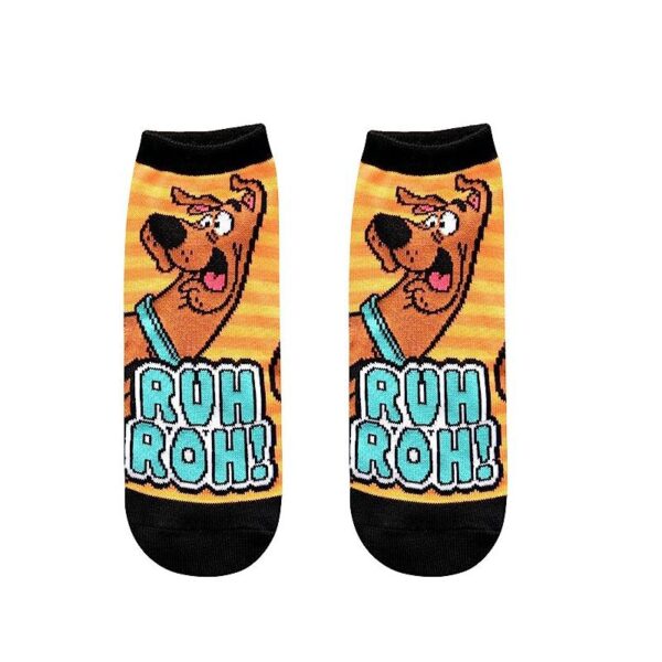 Men'S Four Seasons Popular Scooby Doo Tide Socks Wholesale Socks Cartoon Cotton Women'S Cotton Socks Boat Socks-5Prs - Image 9
