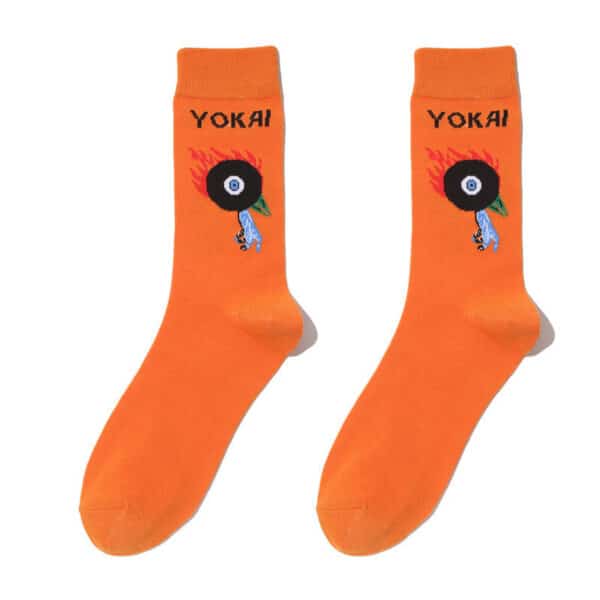 Male Japanese Monster Animation Socks Female Cotton Monster Story Sock Cartoon Personality Trend Boat Socks-5Prs - Image 15