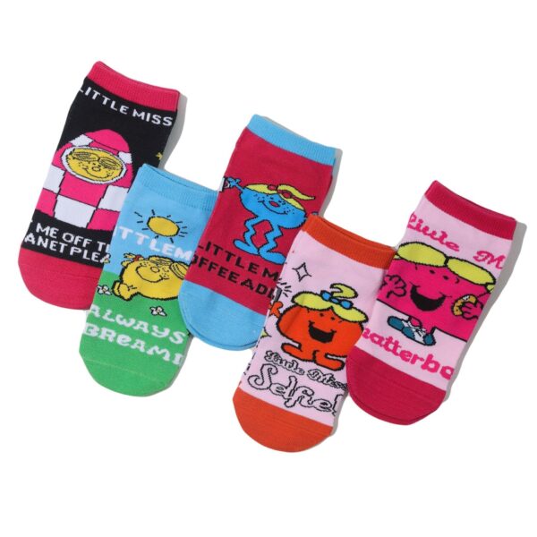 Female Cotton Animation Cartoon Men'S Boat Socks Short Cotton Socks Comic  Personalized Animation Cute Sock-5Prs - Image 4