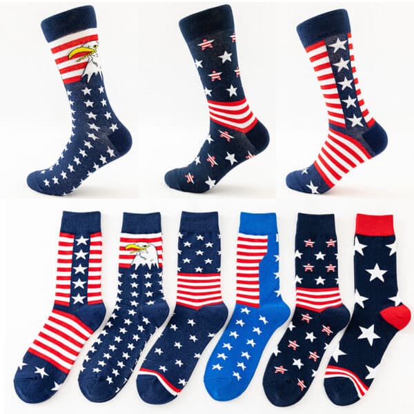 Men'S Socks Large Size Stockings Large Cotton Socks Large Medium Tube Sports Socks-5Prs
