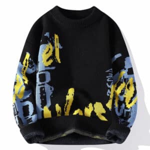 Popular Men's Autumn and Winter 2024 New Semi-turtleneck Sweater Men's Thickened Top