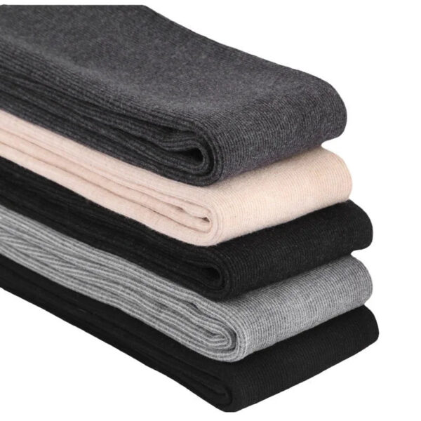 Autumn And Winter Fleece Thickened Threaded Cotton Vertical Striped Leggings, Women'S Integrated Pants - Image 4