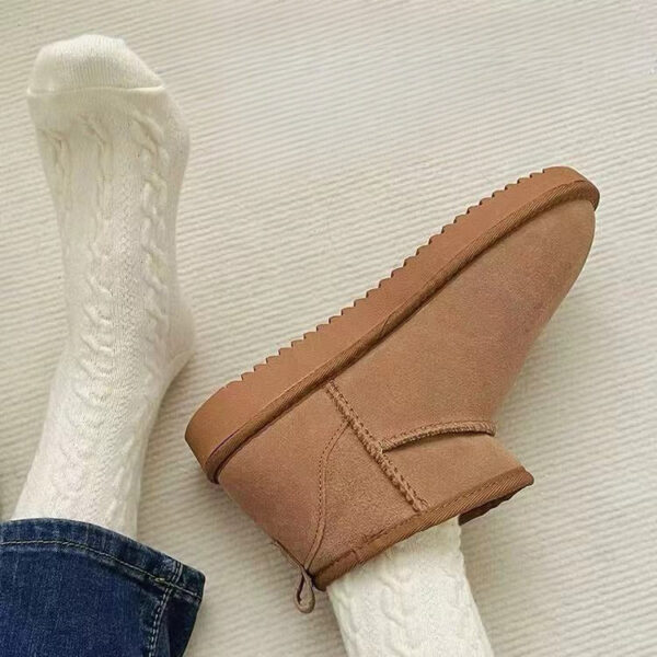 5Prs-White Cashmere Women'S Twist Thickened Retro Medium Tube Socks Postpartum Confinement Socks - Image 3