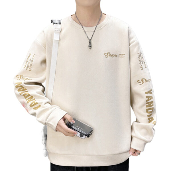 Autumn And Winter Street Trend Suede Sweater Men'S Loose Versatile Top